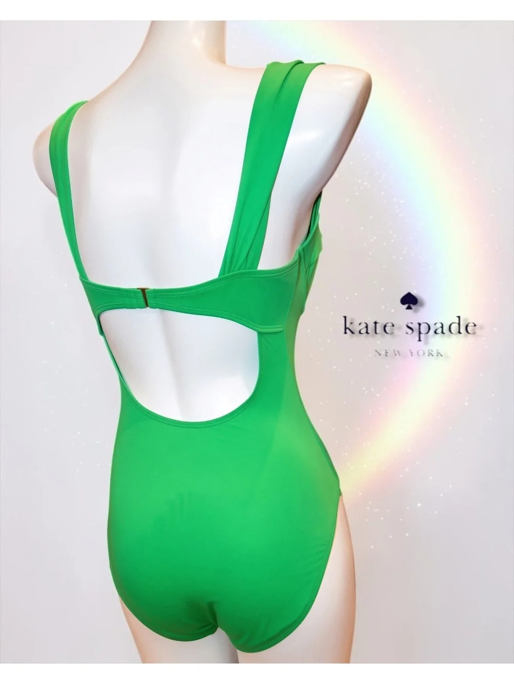Kate Spade Sweetheart Underwire Cutout One-Piece Swimsuit Medium